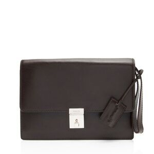 Gucci Vintage Leather Padlock Wristlet